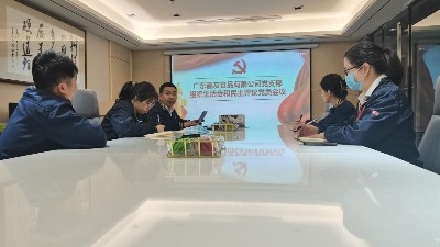 广东嘉友食品有限公司党支部组织生活会 和民主评议党员会议